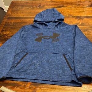 Under Armour Heathered Blue Pullover Hoodie youth size large
